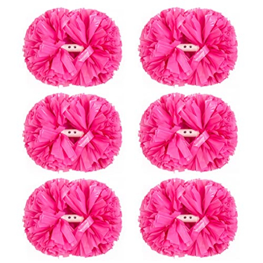 Cheerleading Pom Pom - 6Pcs Cheerleading Pom Poms Matte Metallic