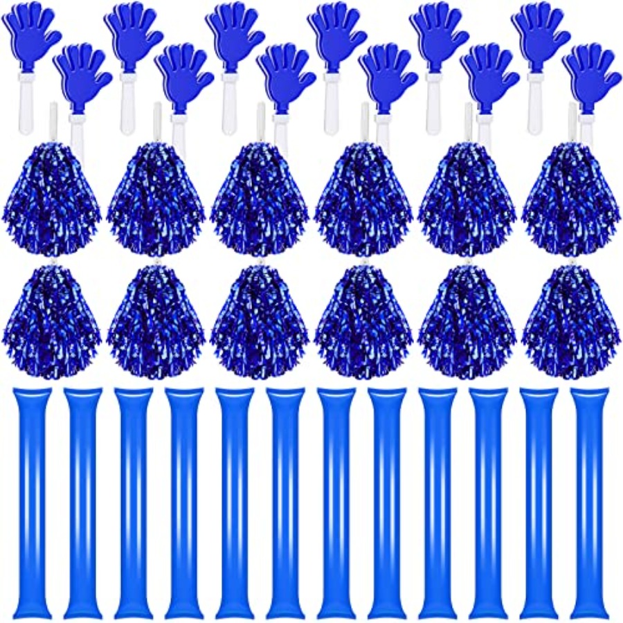 Cheerleading Pom Pom - 36 Pcs Metallic Cheerleading Pom Poms