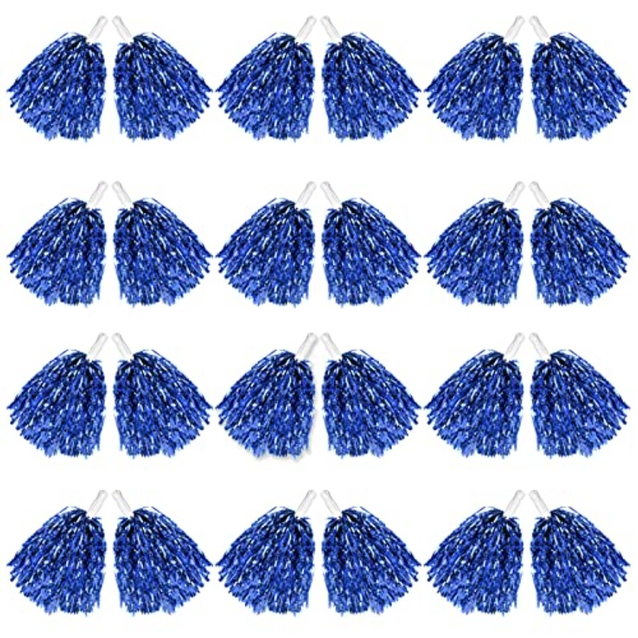 Cheerleading Pom Pom - 24 Pcs Metallic Cheerleading Pom Poms