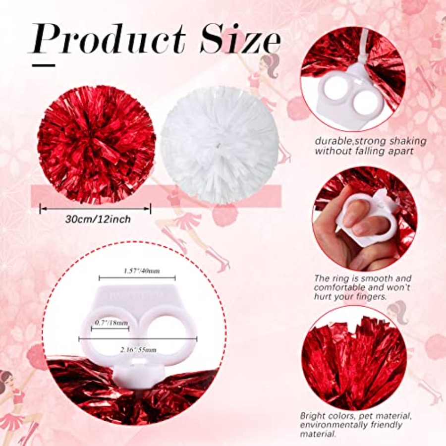 12 Pcs Cheerleading Pom Poms C - Cheerleading Pom Pom ulasan dan harga