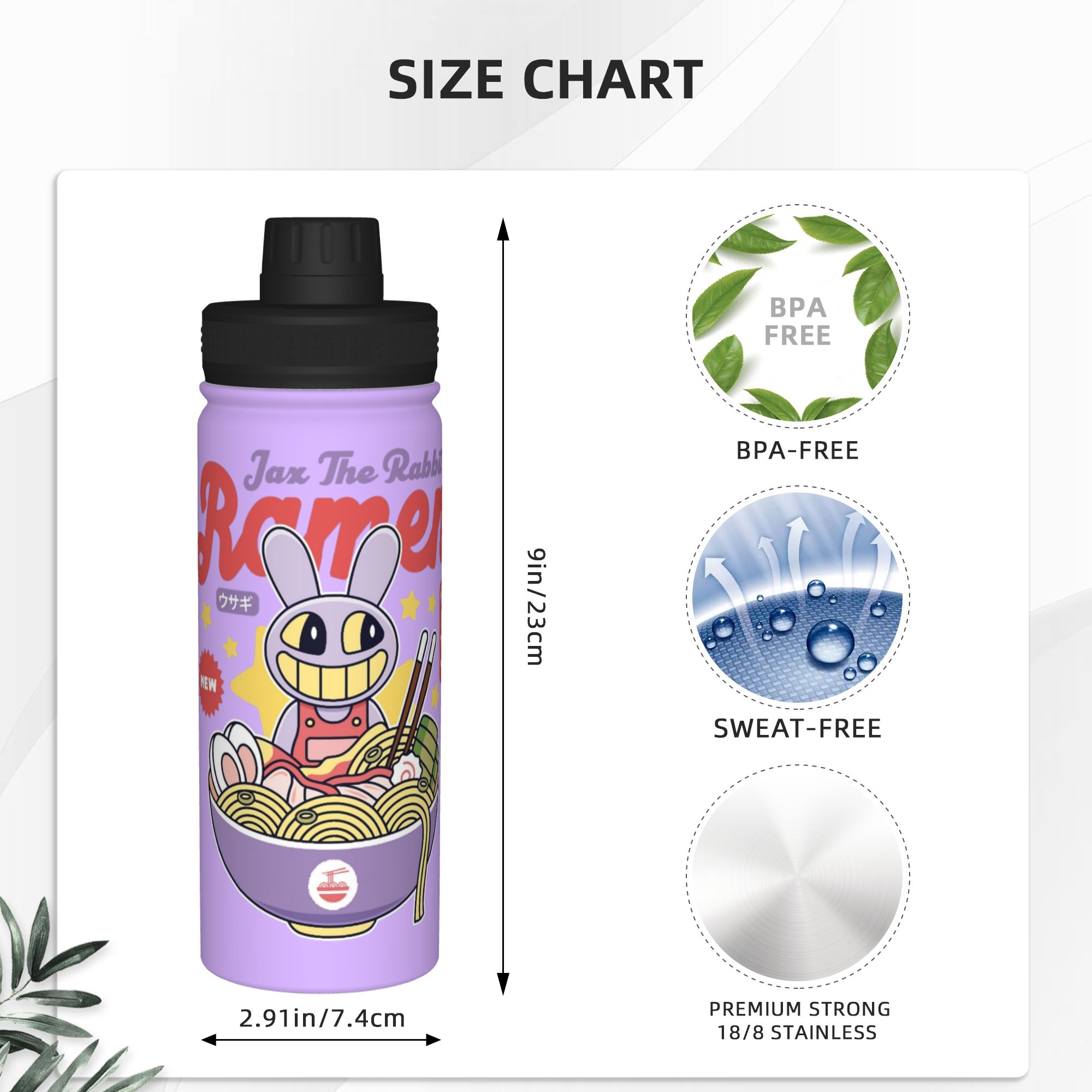 Cartoon Digitals Circus Jax Pu - Sports Water Bottle Insulated ulasan dan harga