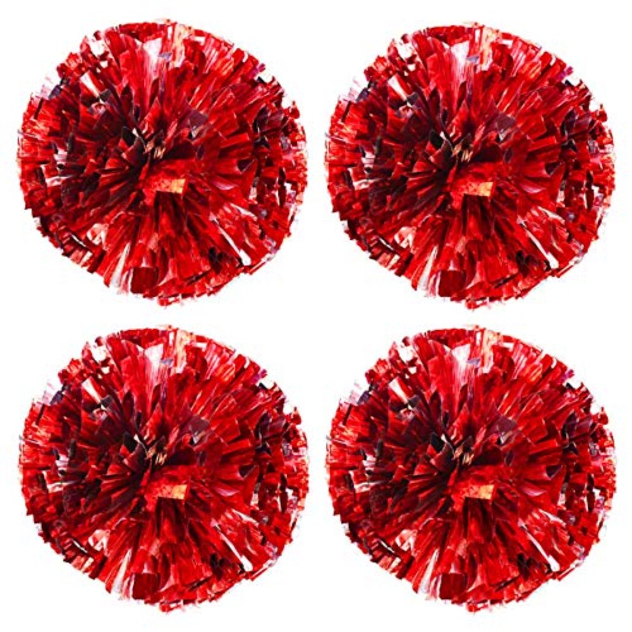 4 Pack 2 Pair Metallic Foil Ch - Cheerleading Pom Pom ulasan dan harga