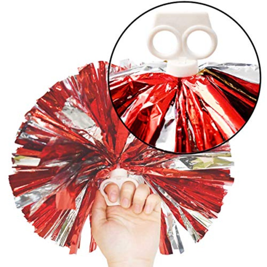 4 Pack 2 Pair Metallic Foil Ch - Cheerleading Pom Pom ulasan dan harga