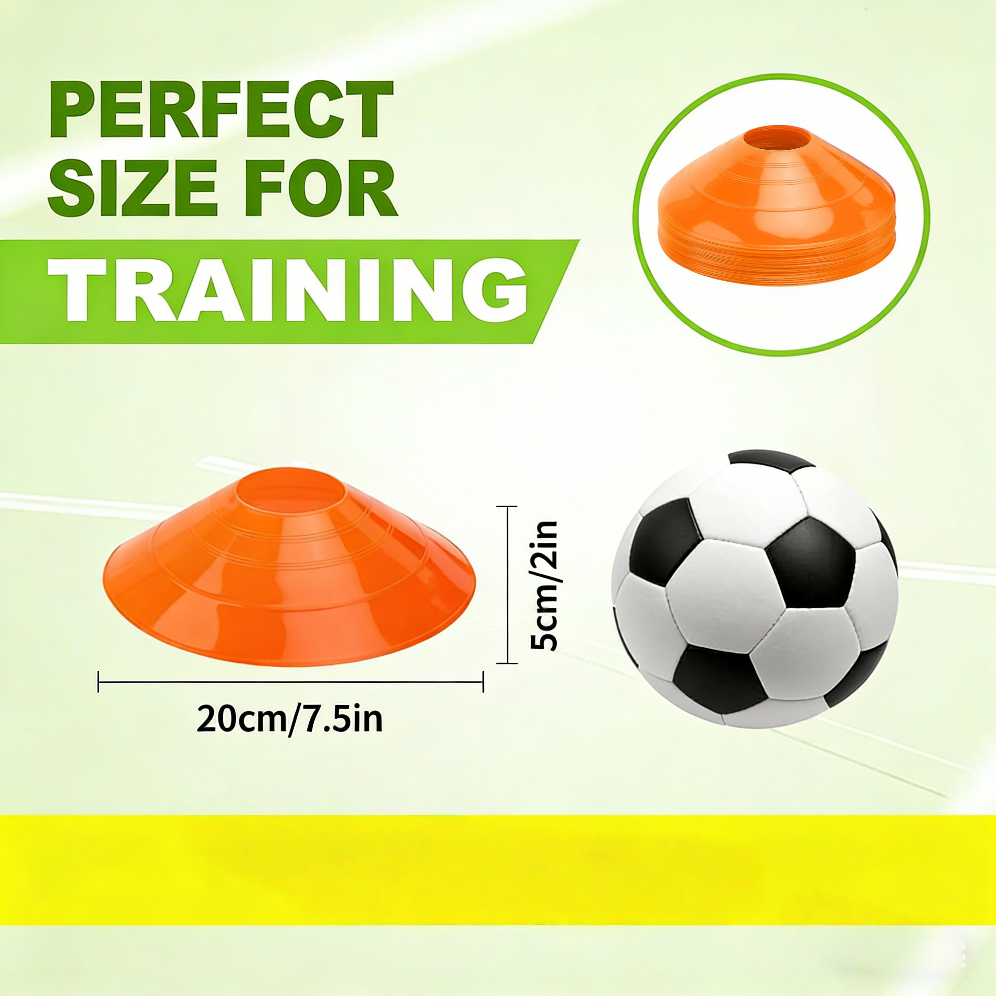 30pcs football cone plate foot - Football Training Cone ulasan dan harga