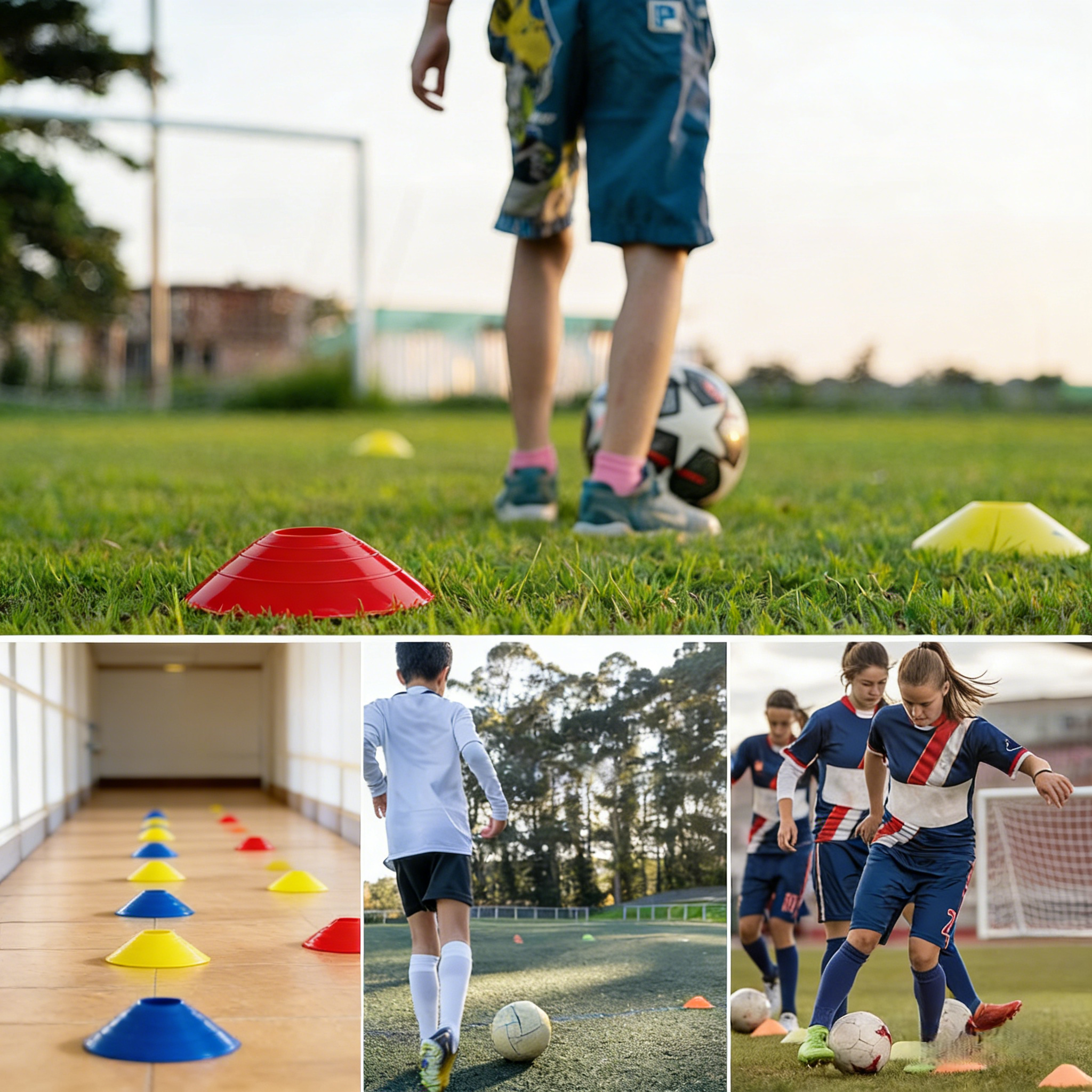 30pcs football cone plate foot - Football Training Cone ulasan dan harga