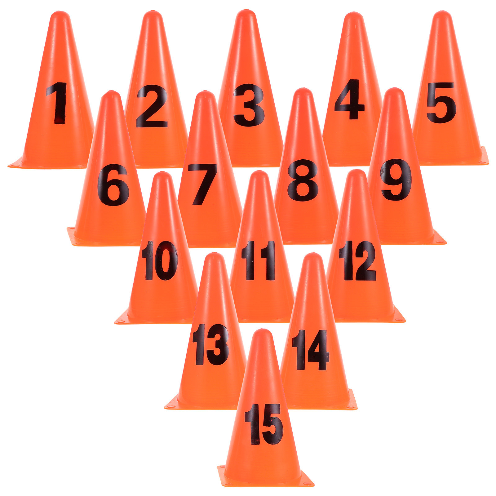 15Pcs Numbered Cones Soft Plas - Football Training Cone ulasan dan harga