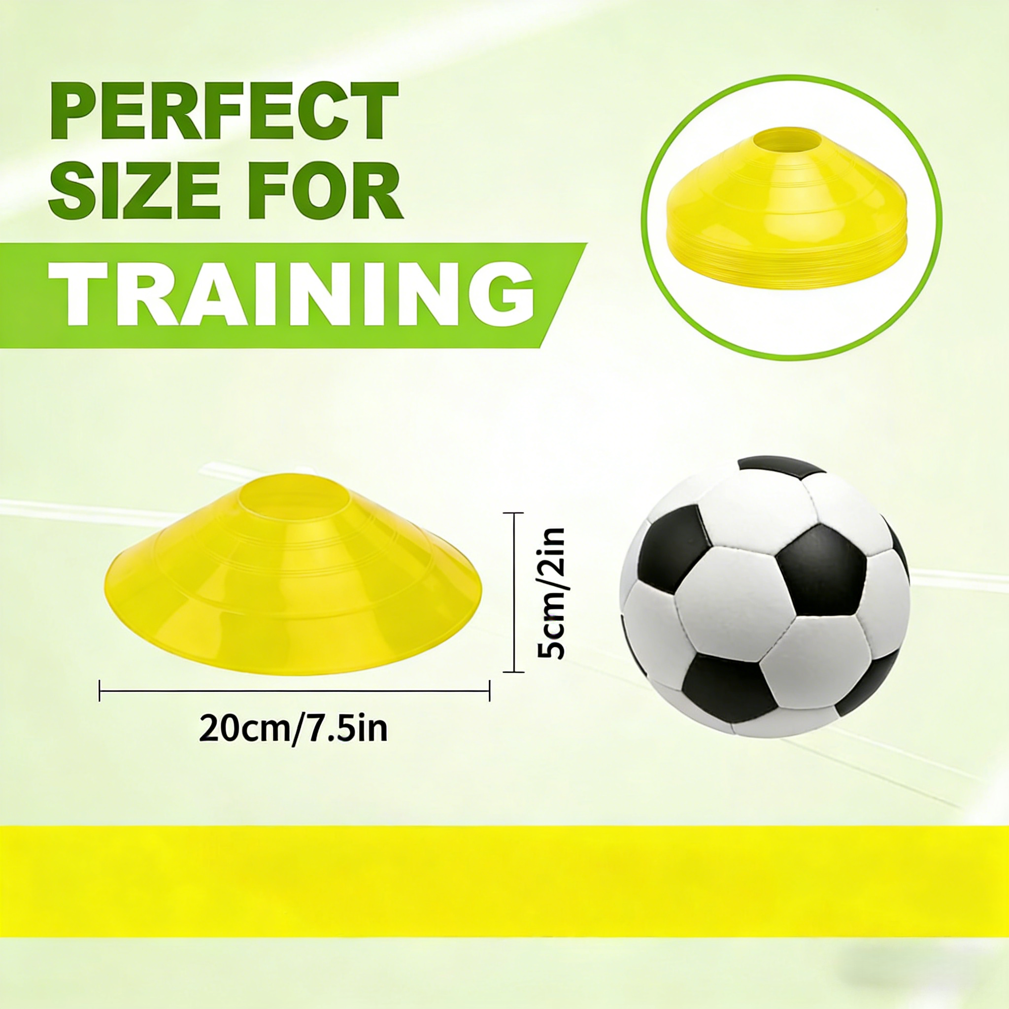 30pcs football cone plate foot - Football Training Cone ulasan dan harga