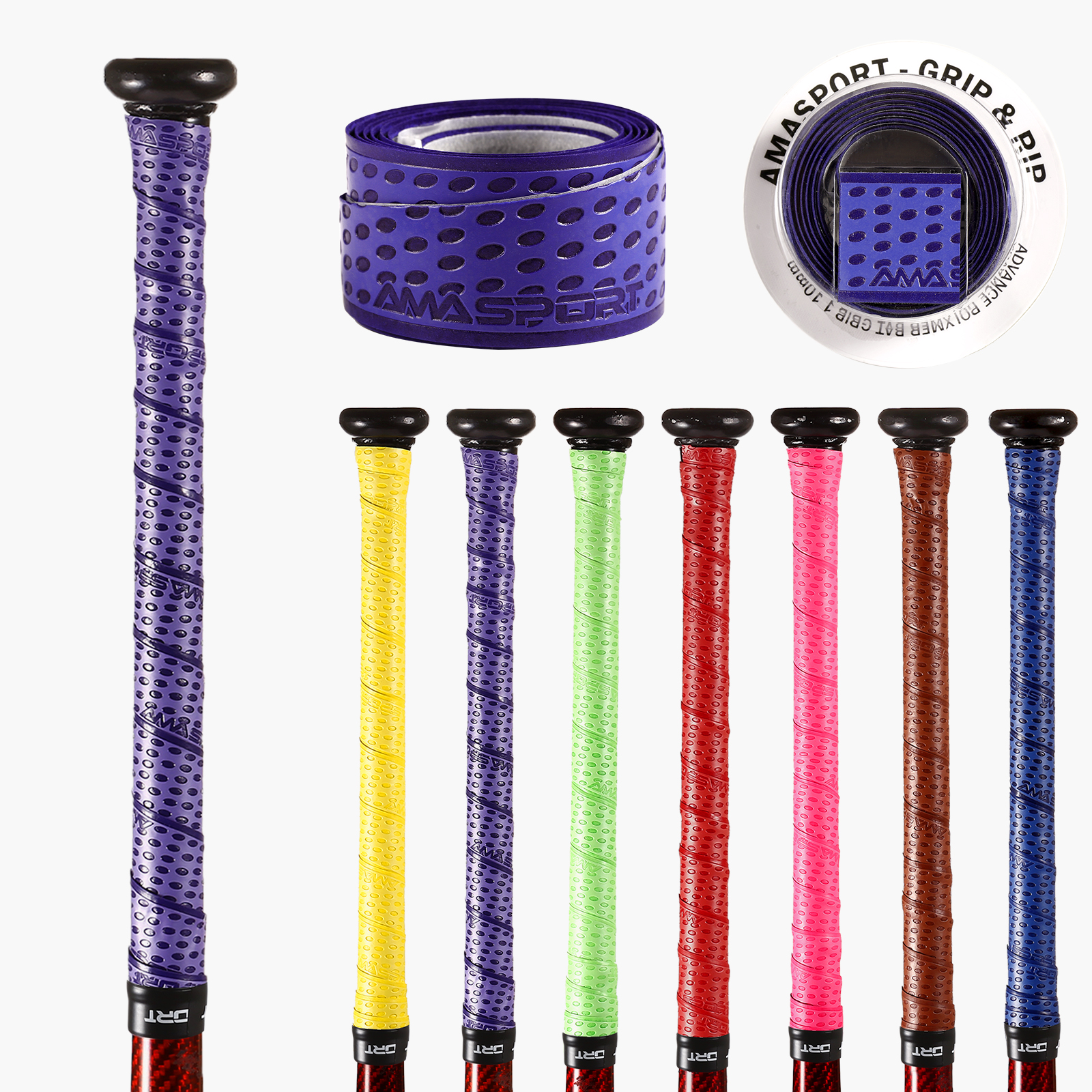 AMASPORT Baseball Bat Grip 1.1 - Cricket Bat Tape Ball ulasan dan harga