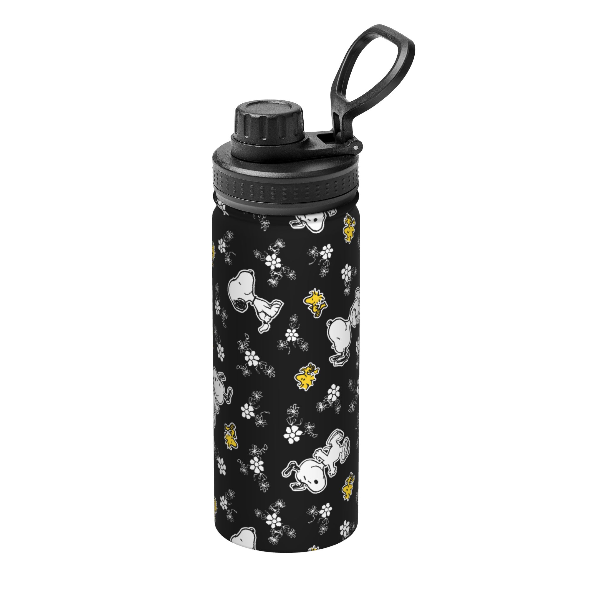 Snoopy Woodstock Fun Flowers 1 - Sports Water Bottle Insulated ulasan dan harga