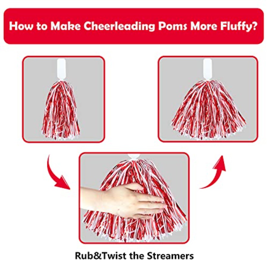 18PCS Cheerleading Pom Poms Me - Cheerleading Pom Pom ulasan dan harga
