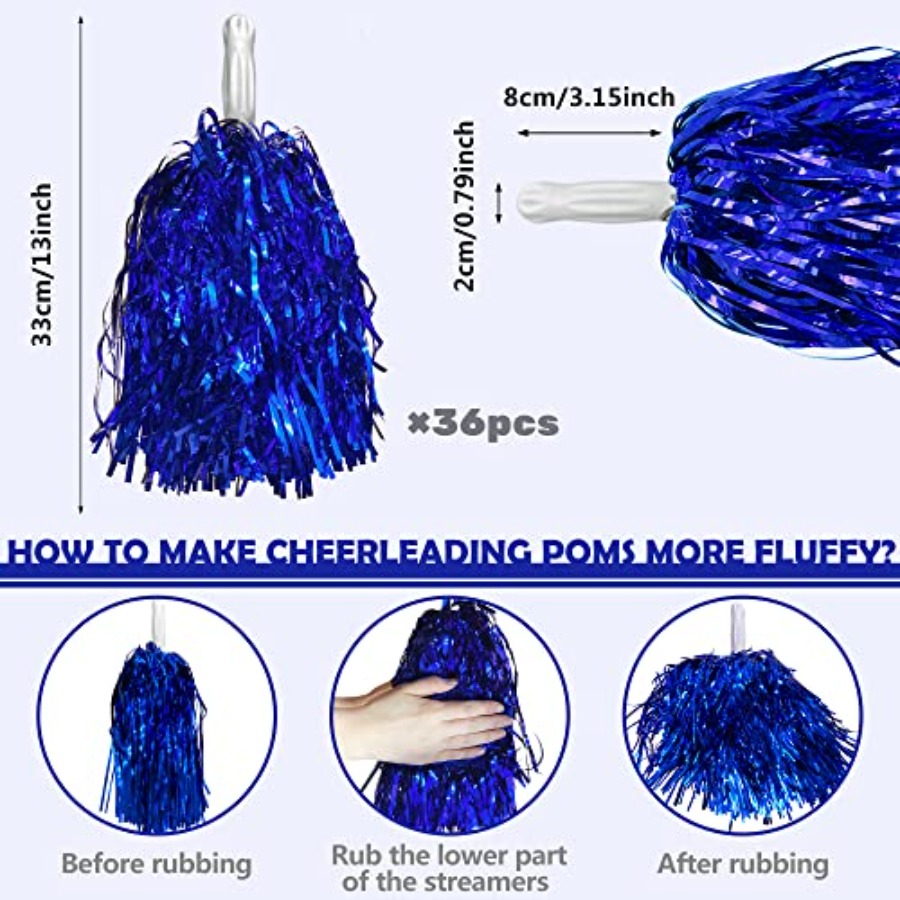 36PCS Cheerleading Pom Poms Me - Cheerleading Pom Pom ulasan dan harga