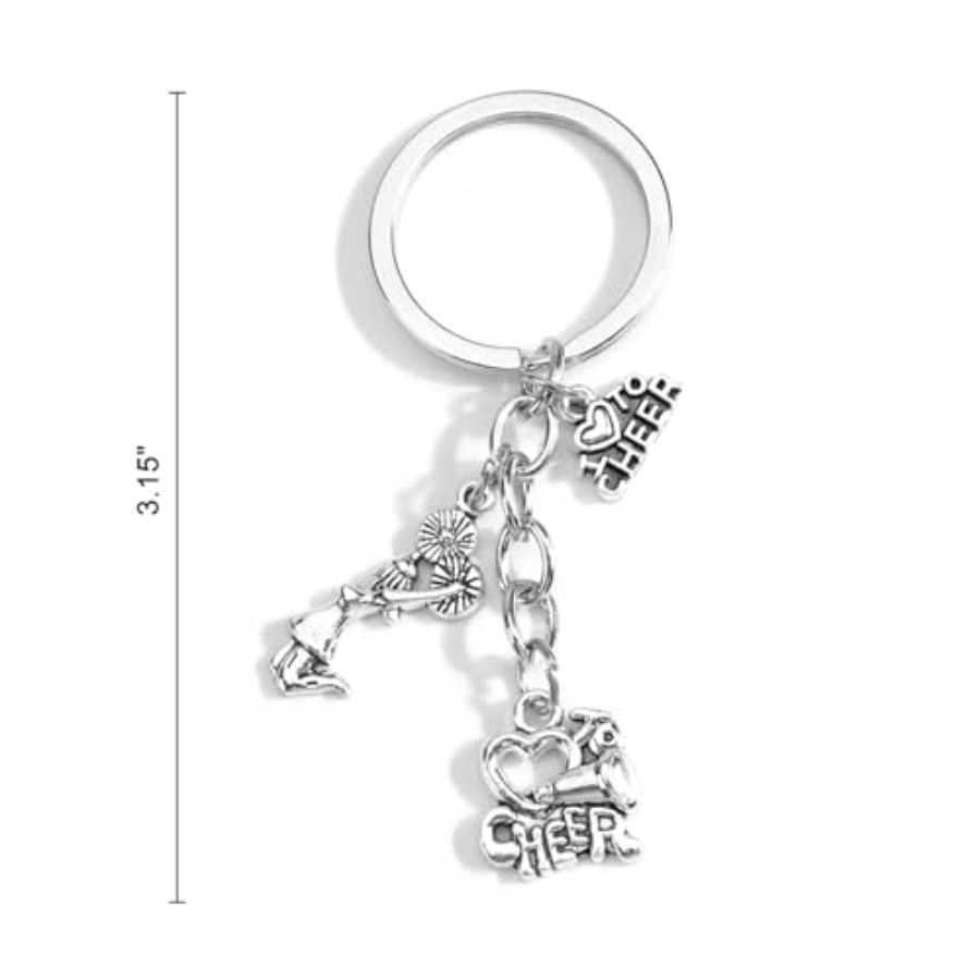 Cheerleader Keychain for Women - Cheerleading Pom Pom ulasan dan harga