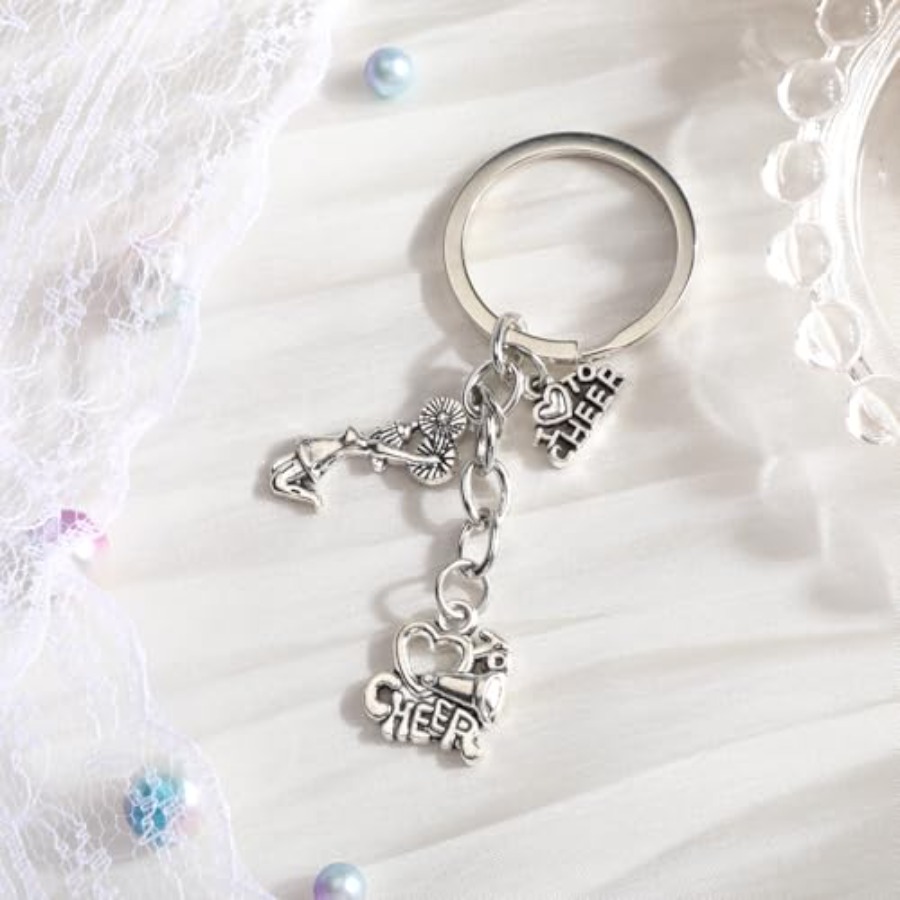Cheerleader Keychain for Women - Cheerleading Pom Pom ulasan dan harga