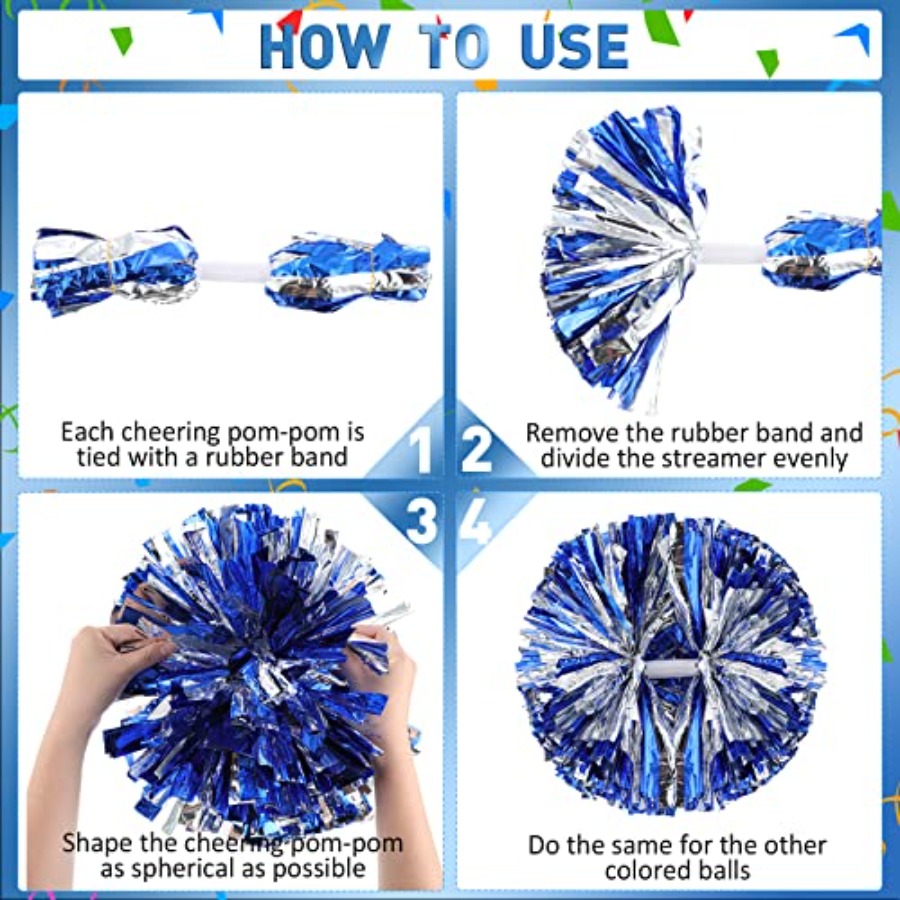 24 Pack Cheerleading Pom Poms  - Cheerleading Pom Pom ulasan dan harga