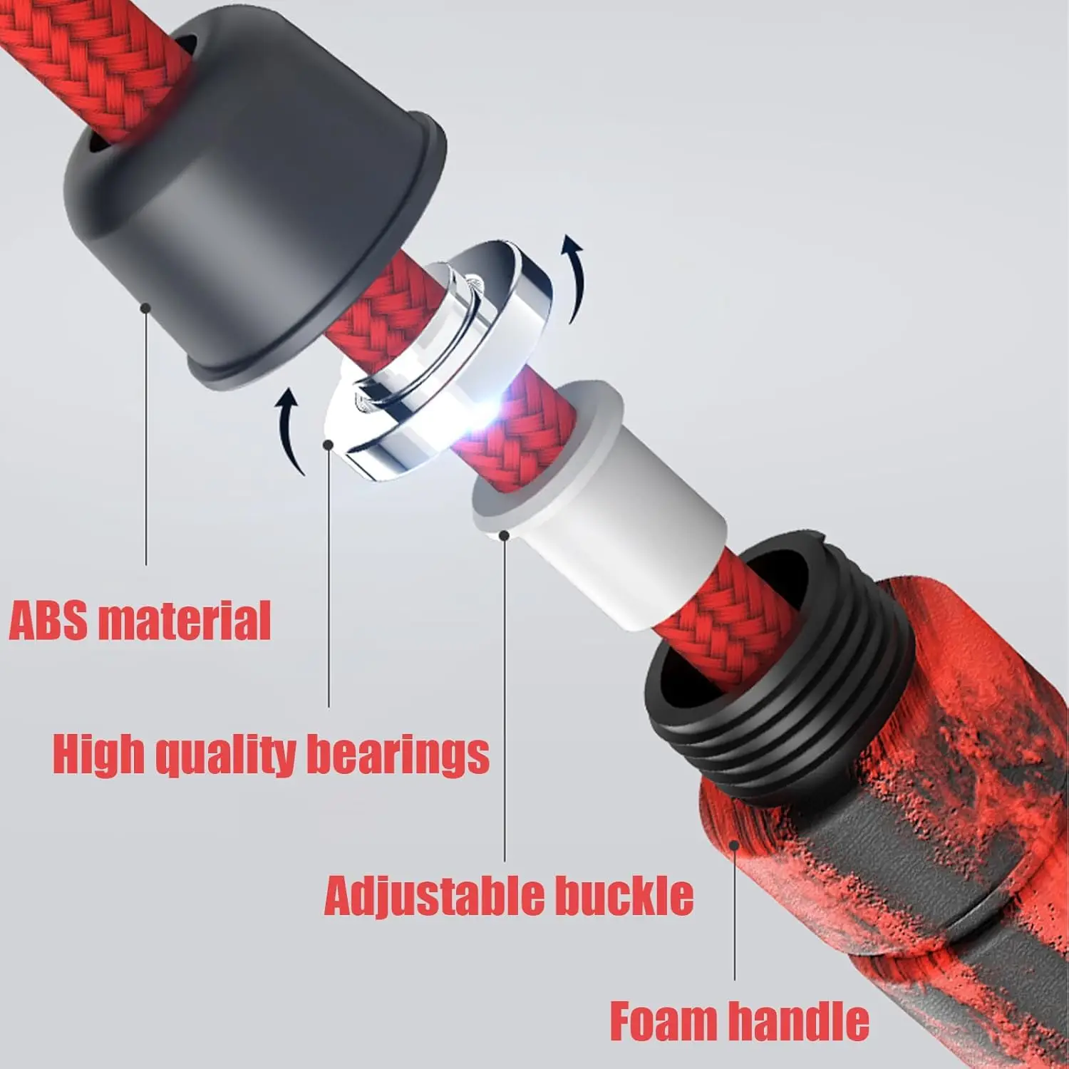 16FT Adjustable Long Jump Rope - Jump Rope Double Dutch ulasan dan harga