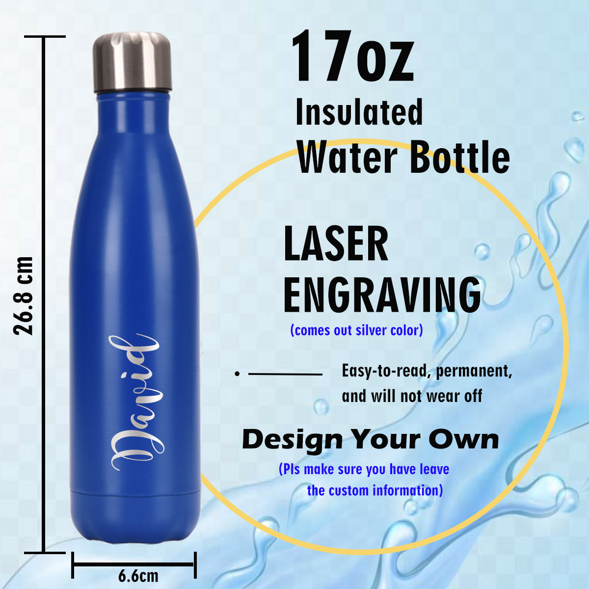 17oz Stainless Steel Water Bot - Sports Water Bottle Insulated ulasan dan harga