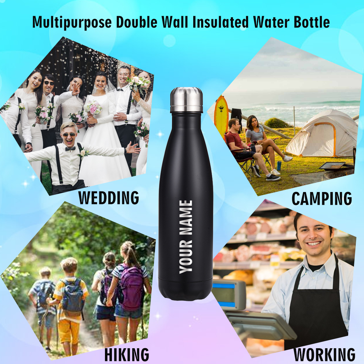 17oz Stainless Steel Water Bot - Sports Water Bottle Insulated ulasan dan harga