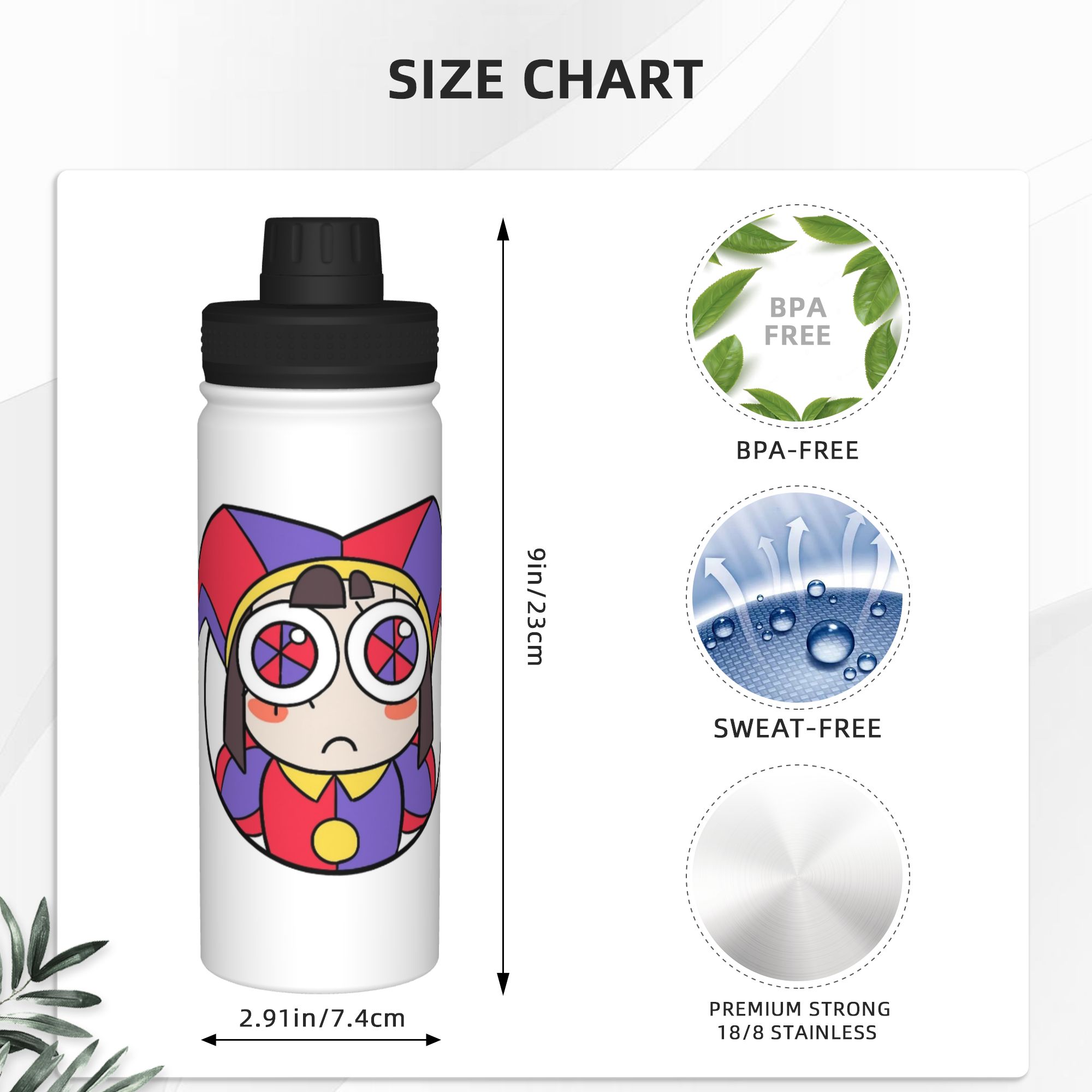 Cartoon Digitals Circus Pomni  - Sports Water Bottle Insulated ulasan dan harga