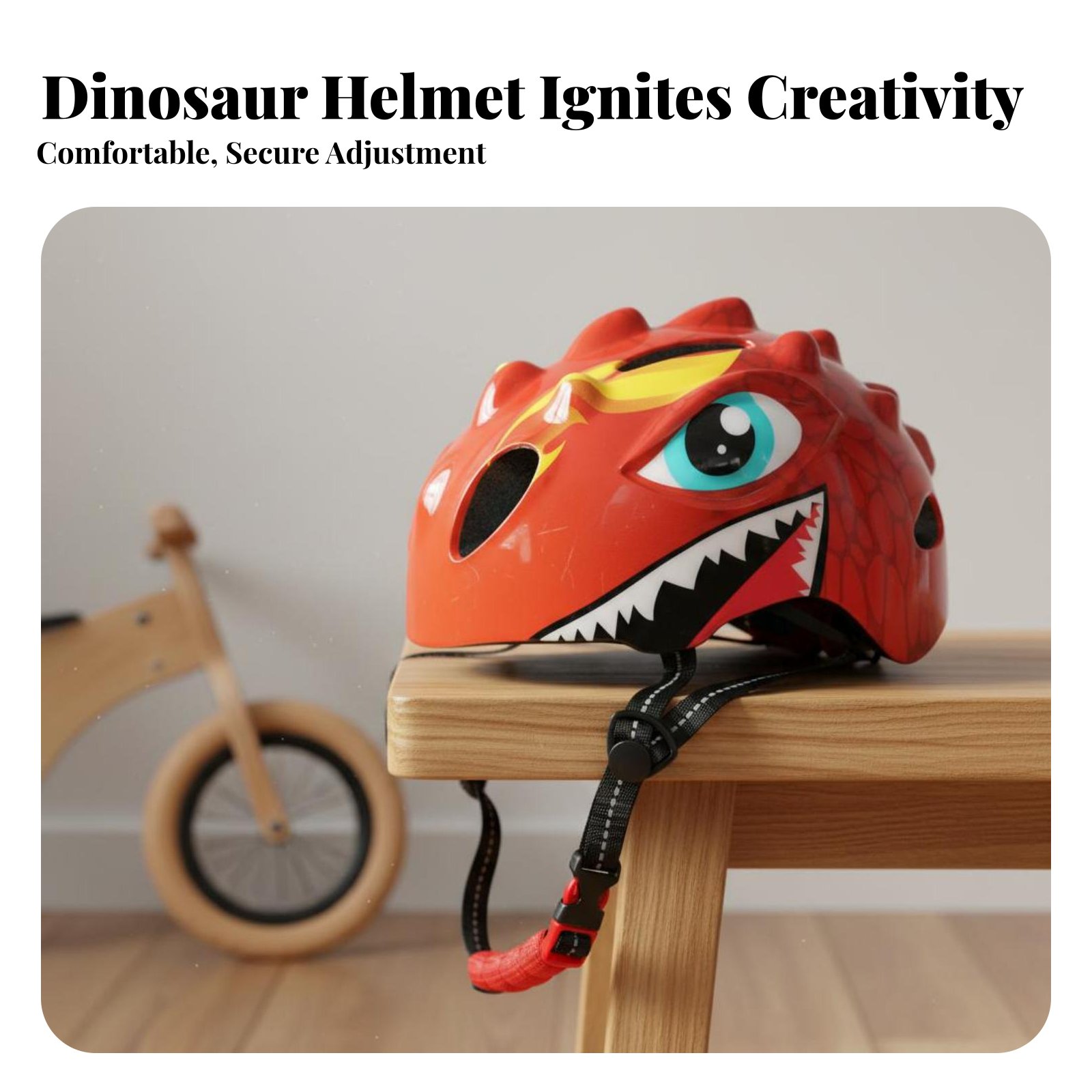 Cartoon Dinosaur Helmet Versat - Sports Equipment For Kids ulasan dan harga