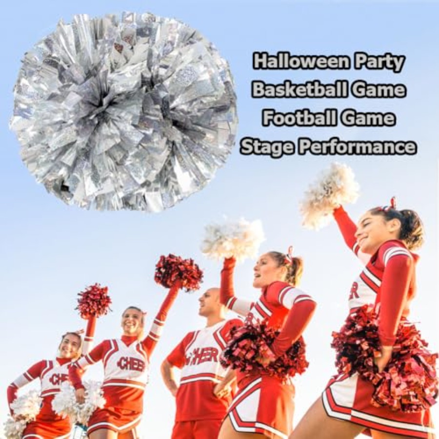 2/6/12PCS Pom Poms Cheerleadin - Cheerleading Pom Pom ulasan dan harga