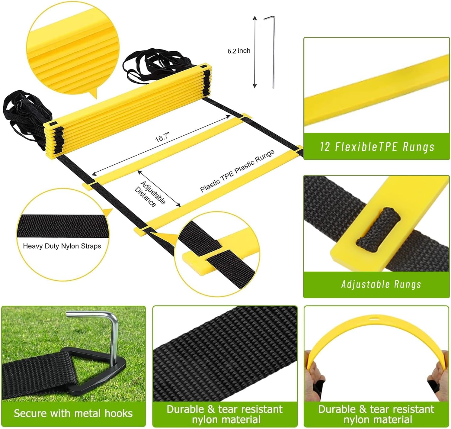 Agility Training Set with 20ft - Football Training Cone ulasan dan harga
