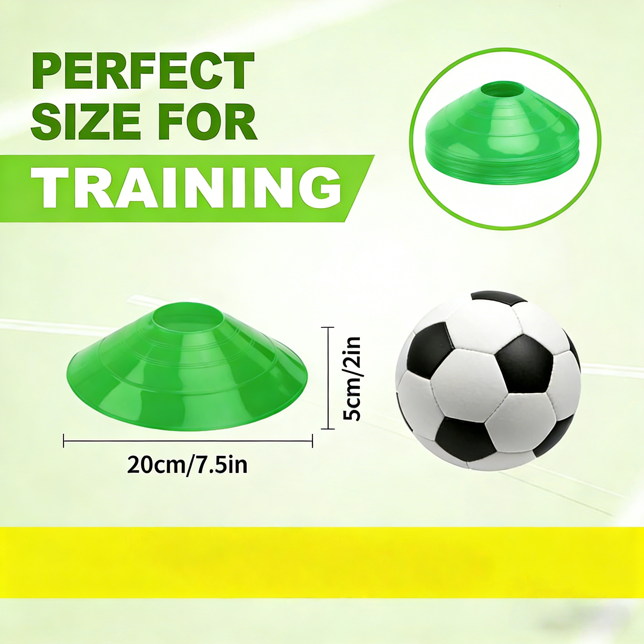 5 Pcs football training plate  - Football Training Cone ulasan dan harga