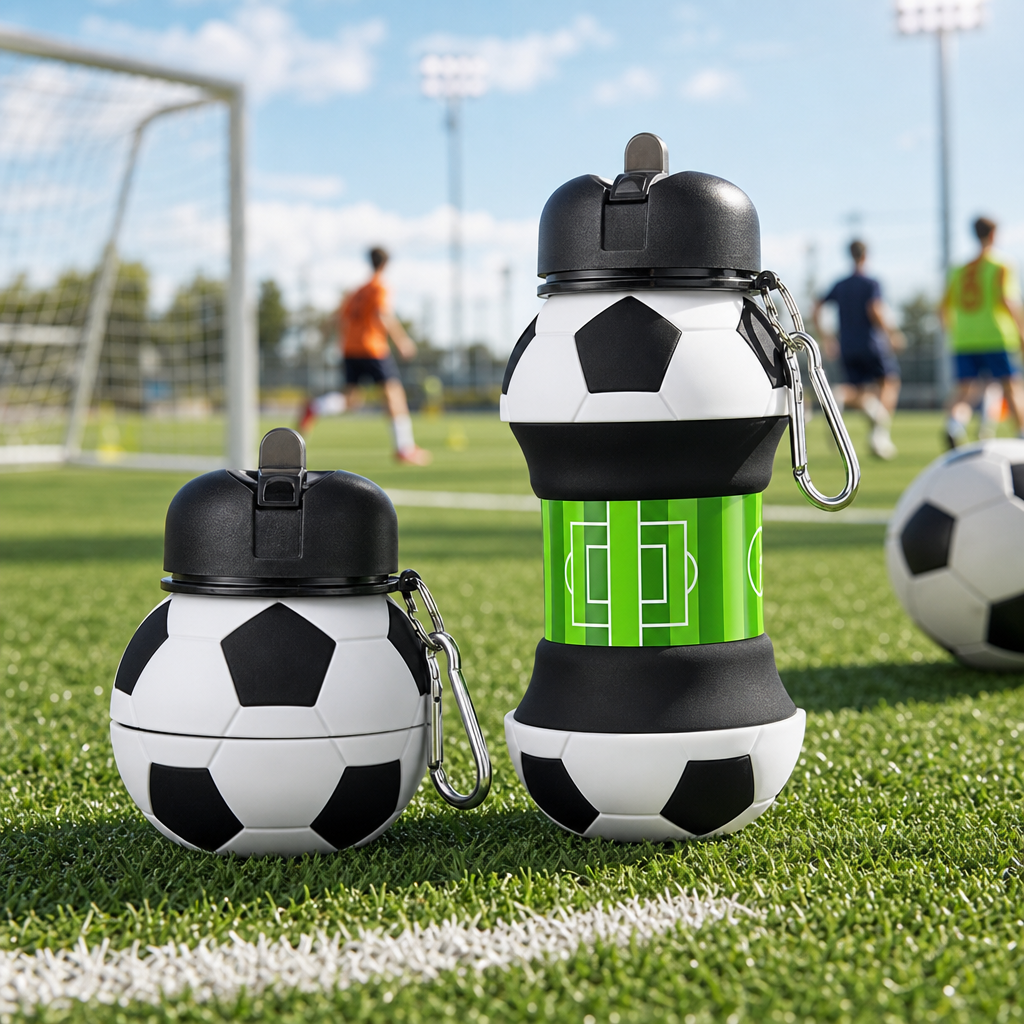 550ml Foldable Football Water  - Sports Equipment For Kids ulasan dan harga