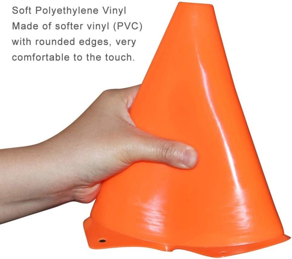 9 Inch Soccer Cones (20 Pack), - Football Training Cone ulasan dan harga